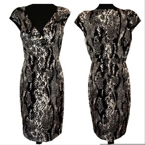 Kay Unger Silk Stretch Sheath Dress Women's Size 10